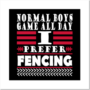 Fencing sport men guys reaction Posters and Art